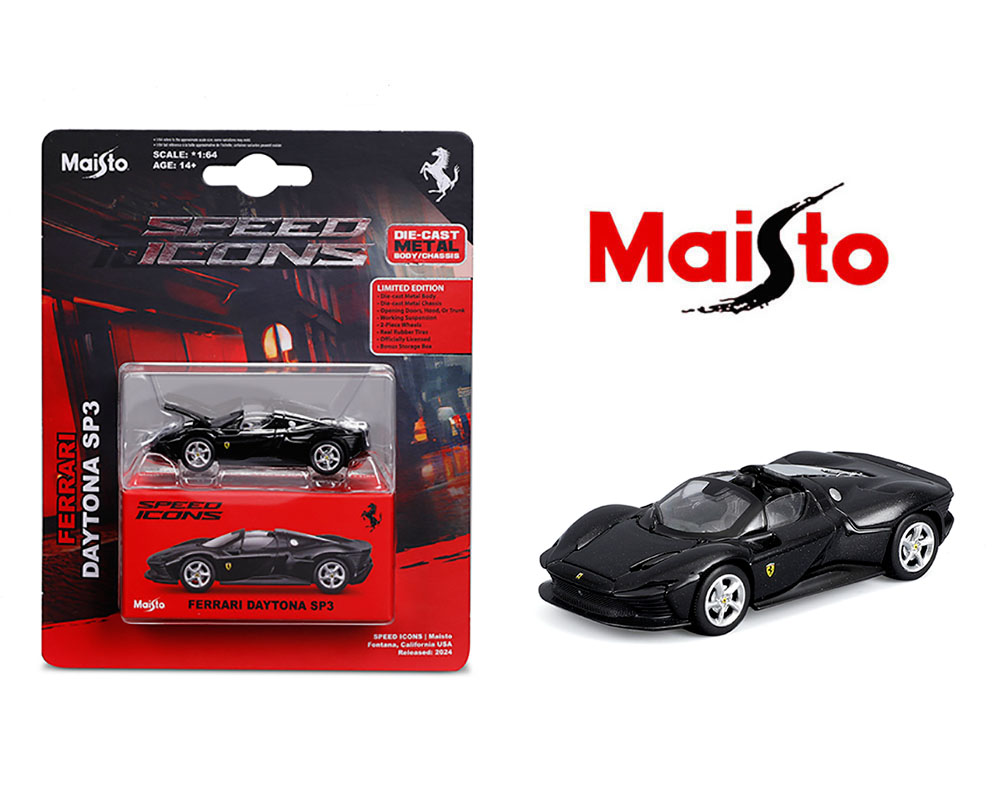Maisto 1:64 Speed Icons Ferrari Daytona SP3 Black