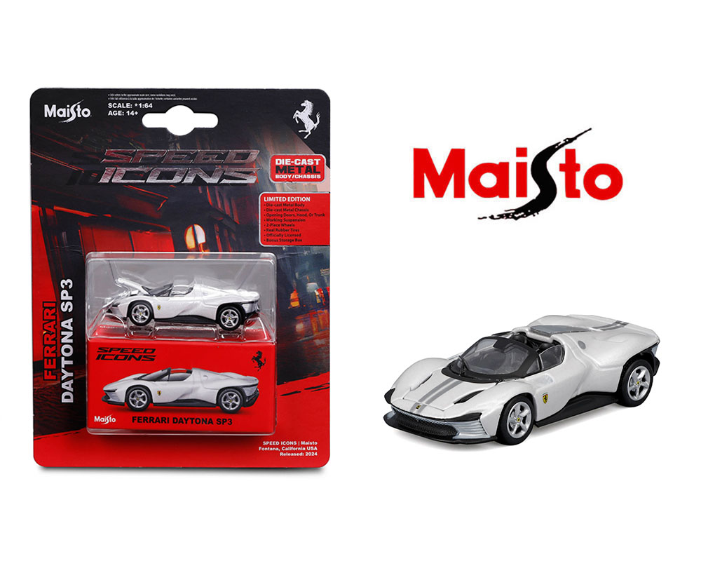 Maisto 1:64 Speed Icons Ferrari Daytona SP3 White