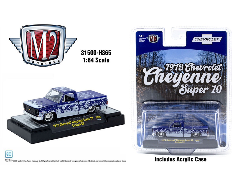M2 Machines 1973 Chevrolet Cheyenne Super 10 Custom SS Holiday Edition HS65 25-33