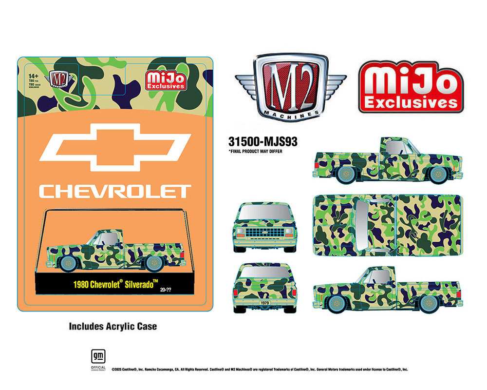 M2 Machines 1980 Chevrolet Silverado Custom Camouflage MJS93 Preorder
