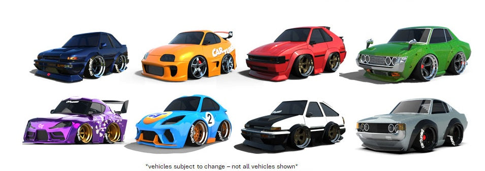 CarTuned 1:64 Series 1 JDM Tuners Assortment of 8 Factory Sealed Case Preorder