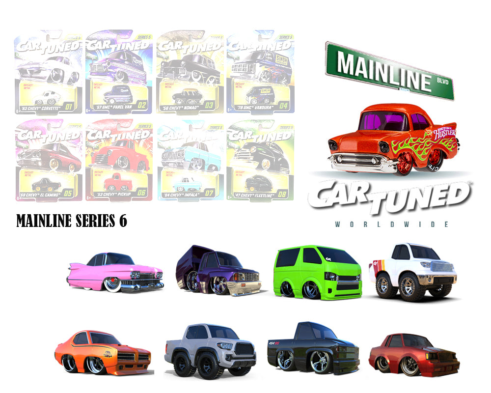 CarTuned 1:64 Series 6 Mainline Set of 8 Factory Sealed Case