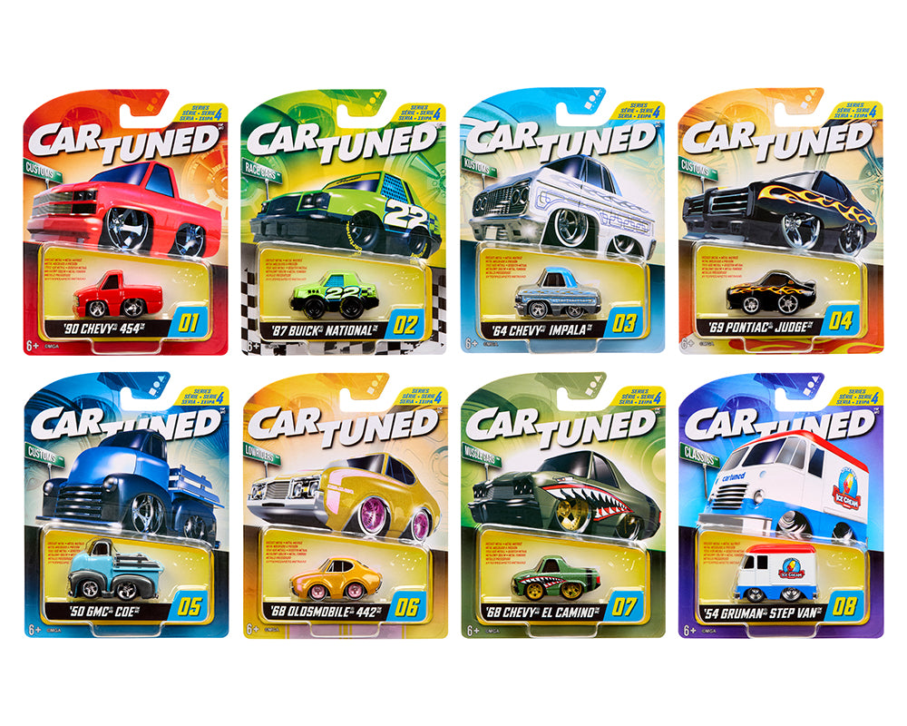 CarTuned 1:64 Series 4 Hobby Exclusive Alternate Set of 8 Factory Sealed Case