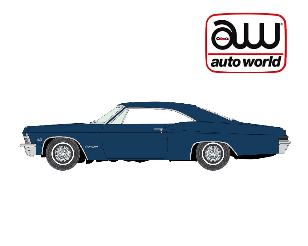 Auto World 1:64 2025 Premium Release 2 A 1965 Chevrolet Impala SS Danube Blue Preorder