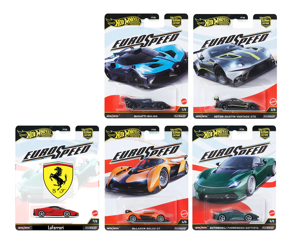 Hot Wheels Premium Car Culture 2025 Euro Speed Set of 5 FPY86-961L Preorder