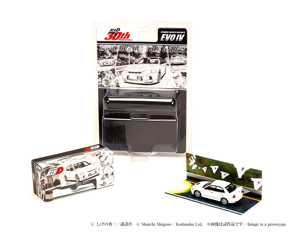 Hobby Japan JDM64 Initial D 30th Anniversary Mitsubishi Lancer RS Evolution IV / INITIAL D Seiji Iwaki VS Takumi Fujiwara Preorder