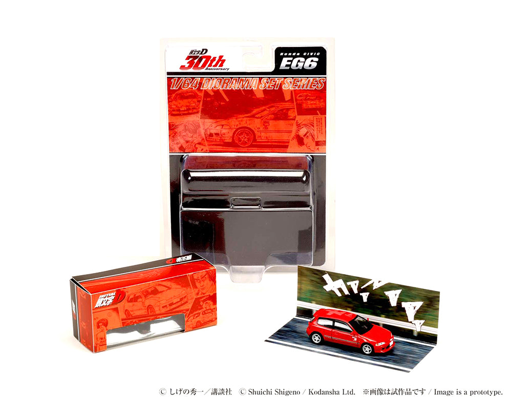 Hobby Japan JDM64 Initial D Honda CIVIC (EG6) Myogi Night Kids Shingo Shoji VS Takumi Fujiwara