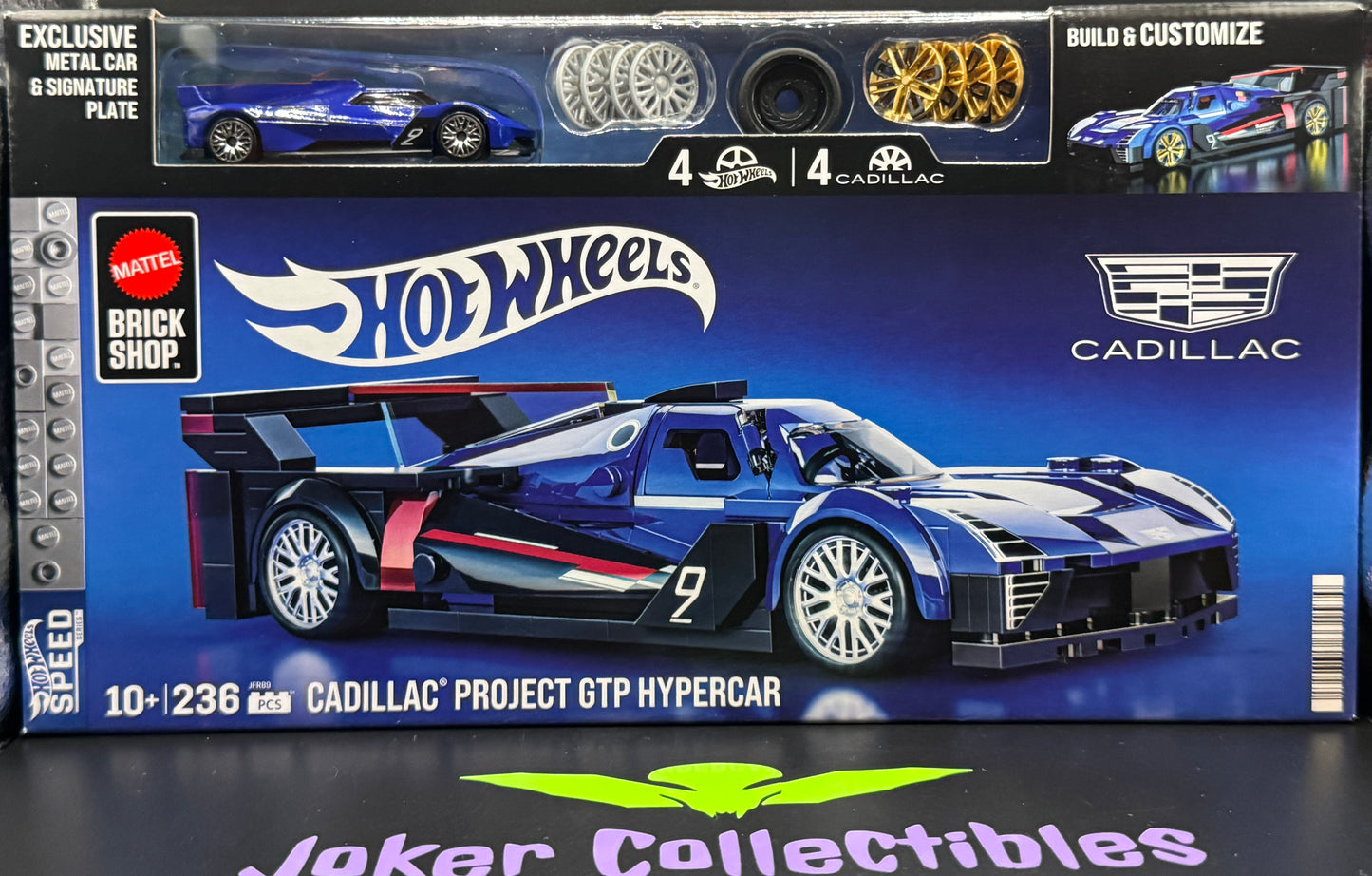 Brick Shop Hot Wheels Speed Series Cadillac Project GTP Hypercar Building Set with Exclusive Car