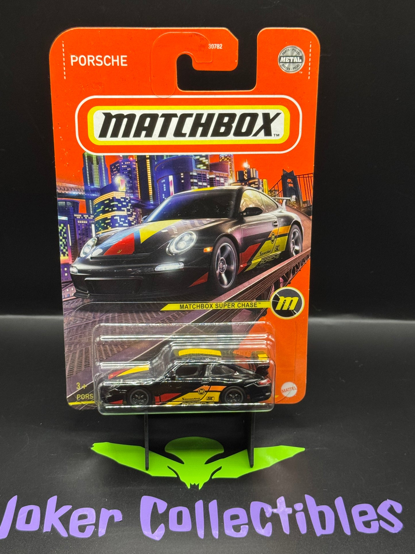 Matchbox Super Chase Black Red Orange Yellow Porsche 911 GT3 Superfast
