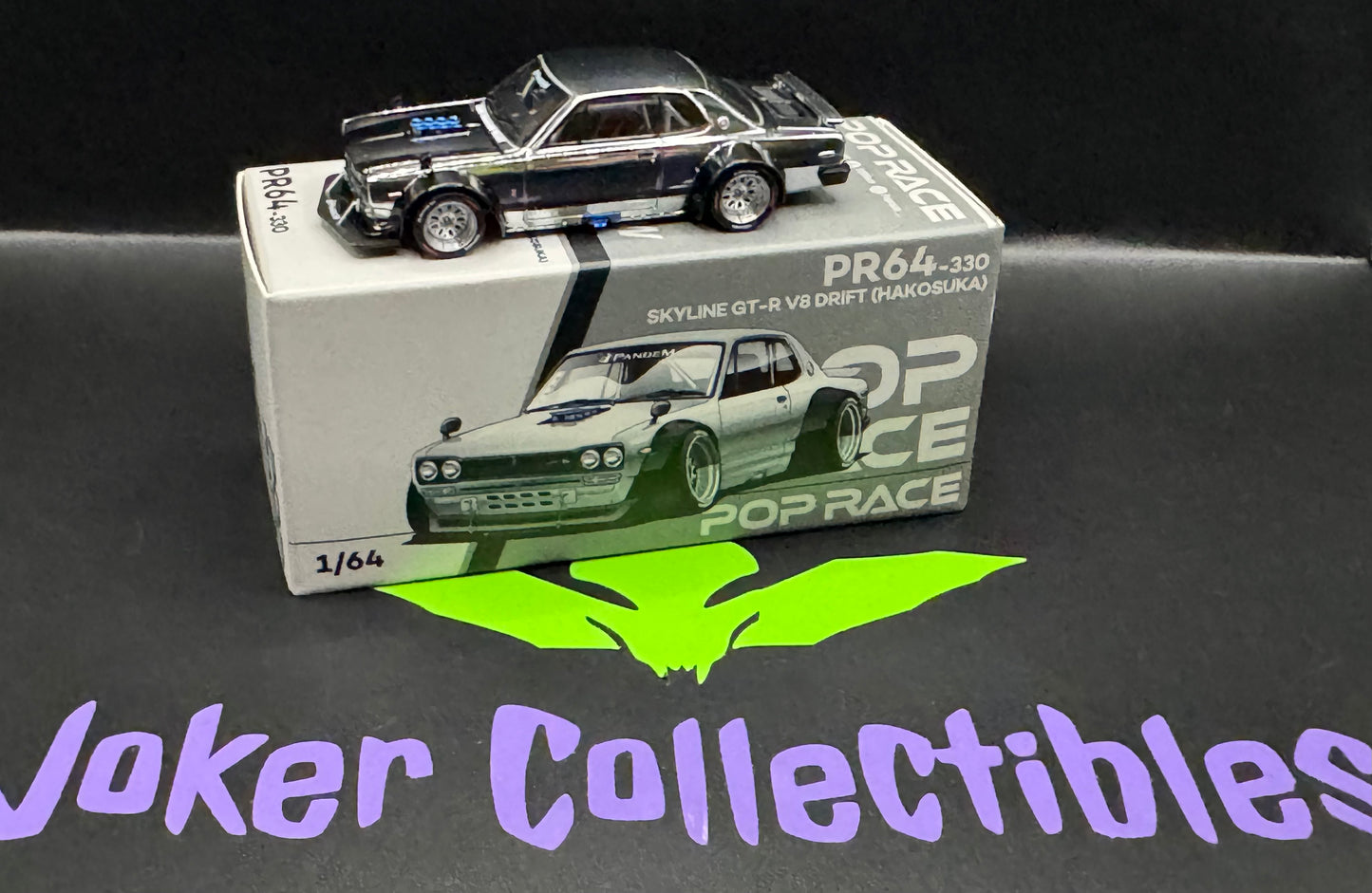 Pop Race Nissan Skyline GT-R V8 Drift Hakosuka Hong Kong Toycar Salon 2025 PR64-330