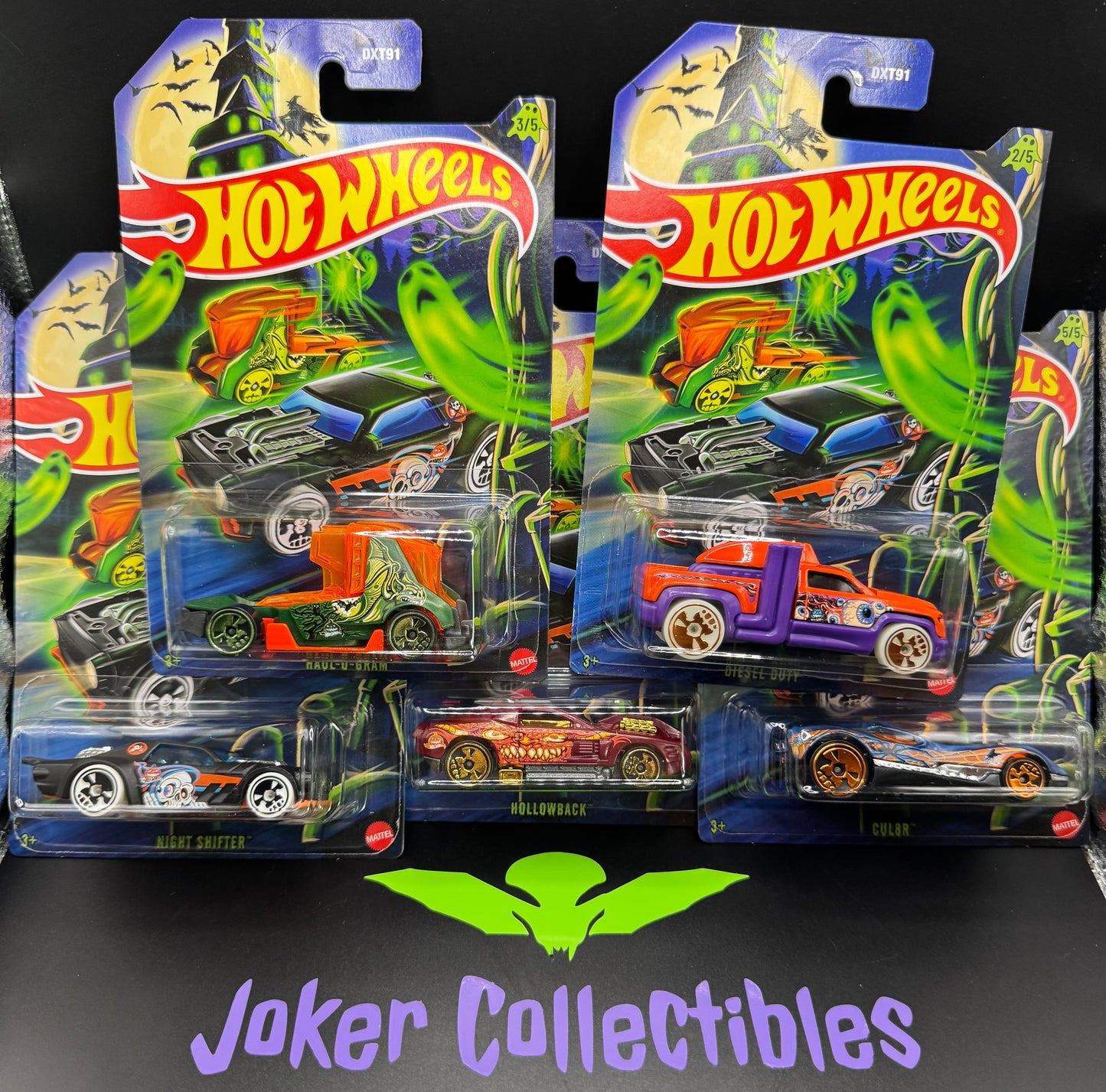 Hot Wheels 2025 Halloween Full Set of 5 DXT91-979H