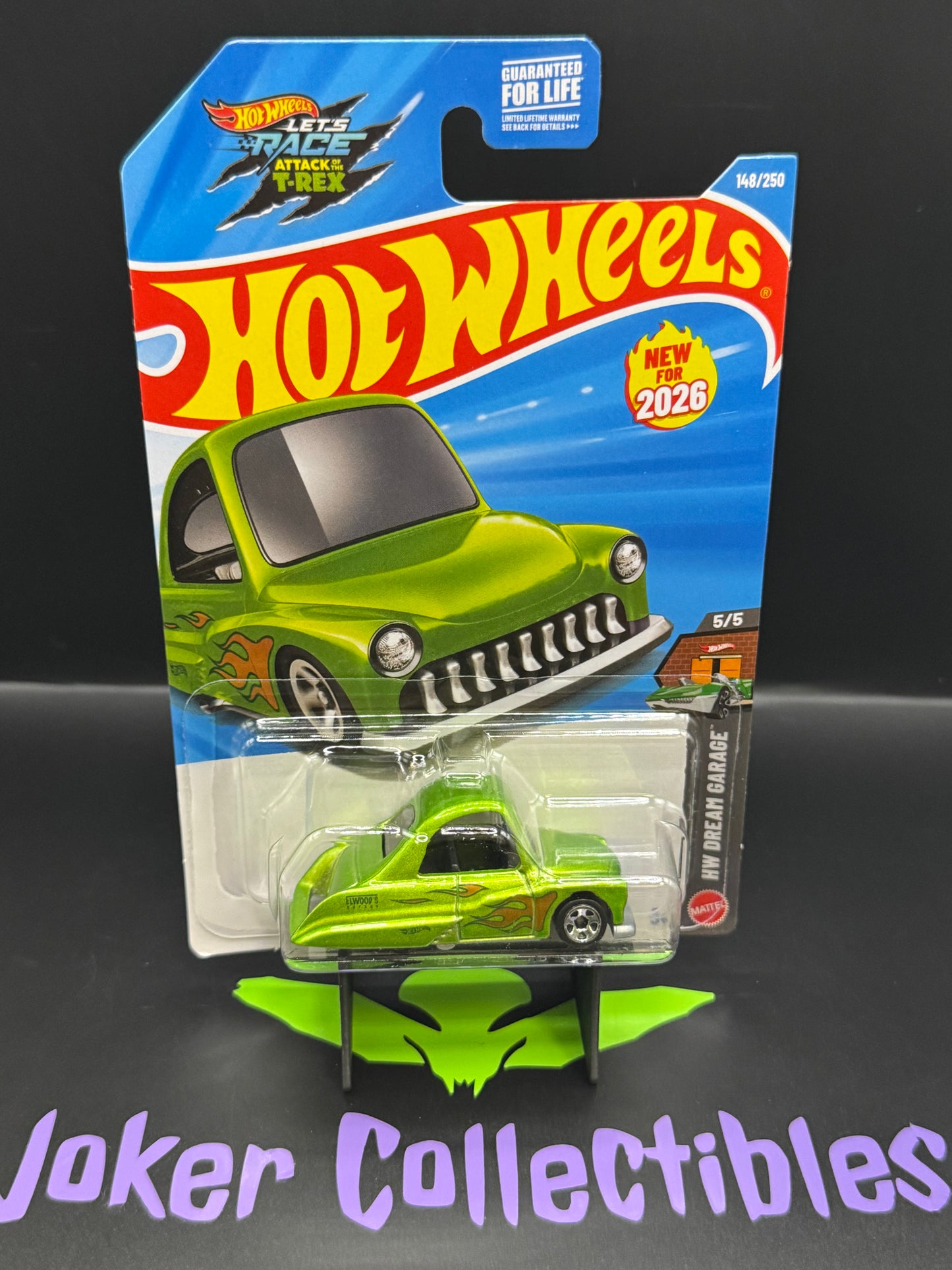 Hot Wheels 2026 Green Tooned Purple Passion 148/250 HW Dream Garage 5/5 N Case