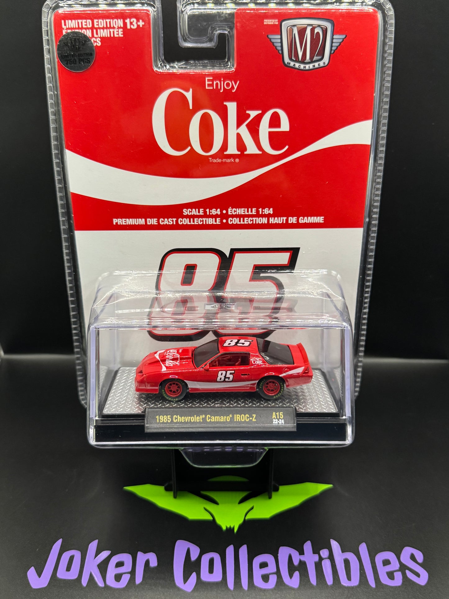 M2 Machines Enjoy Coke Chase 1985 Chevrolet Camaro IROC-Z A15 22-24