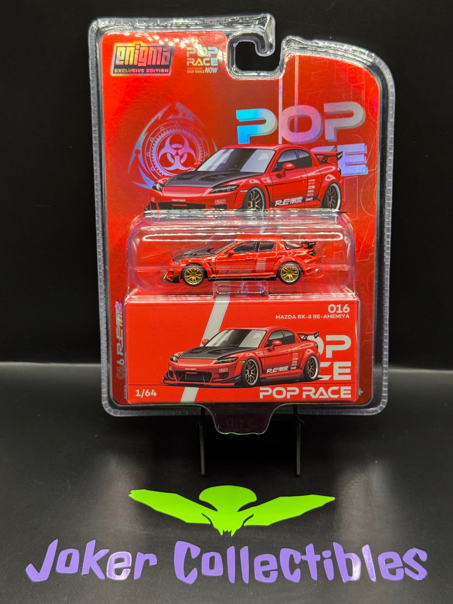 Pop Race Chase Mazda RX-8 Re-Amemiya Red PR64-PRE016 Enigma Exclusive