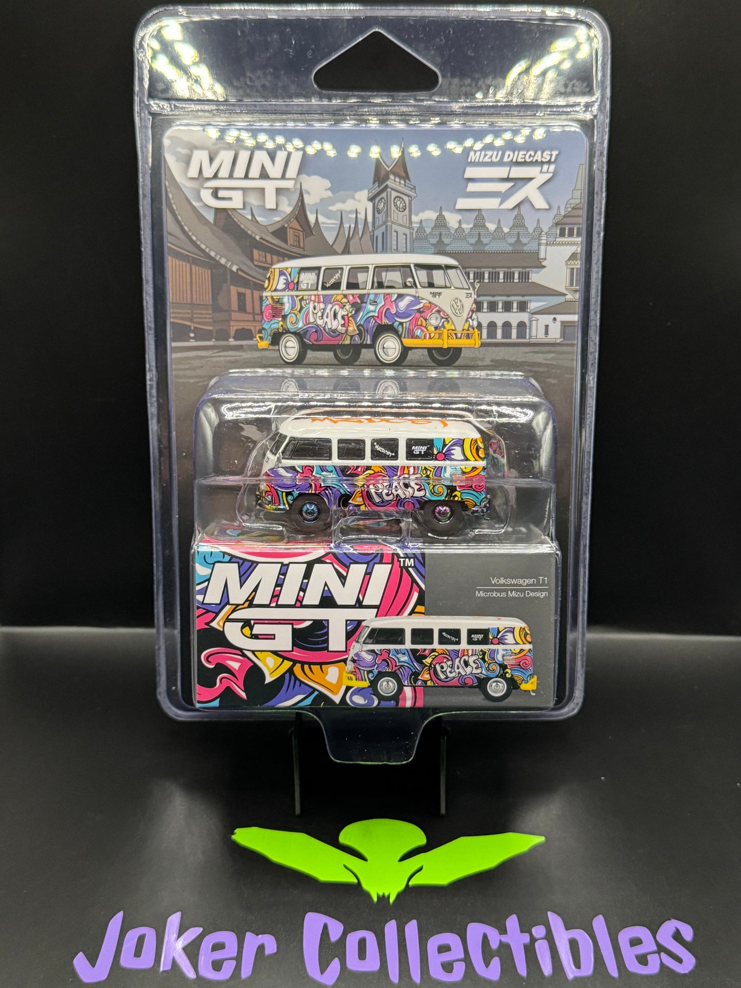 Mini GT Chase #1191 Volkswagen T1 Microbus Mizu Design Mizu Diecast
