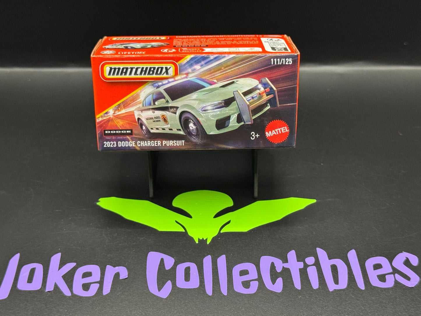 Matchbox Power Grabs 2026 National Parks Park Ranger Green 2023 Dodge Charger Pursuit # 111/125