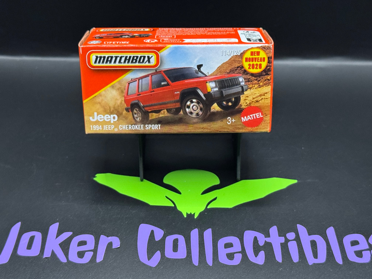 Matchbox Power Grabs 2026 Red 1994 Jeep Cherokee Sport # 114/125