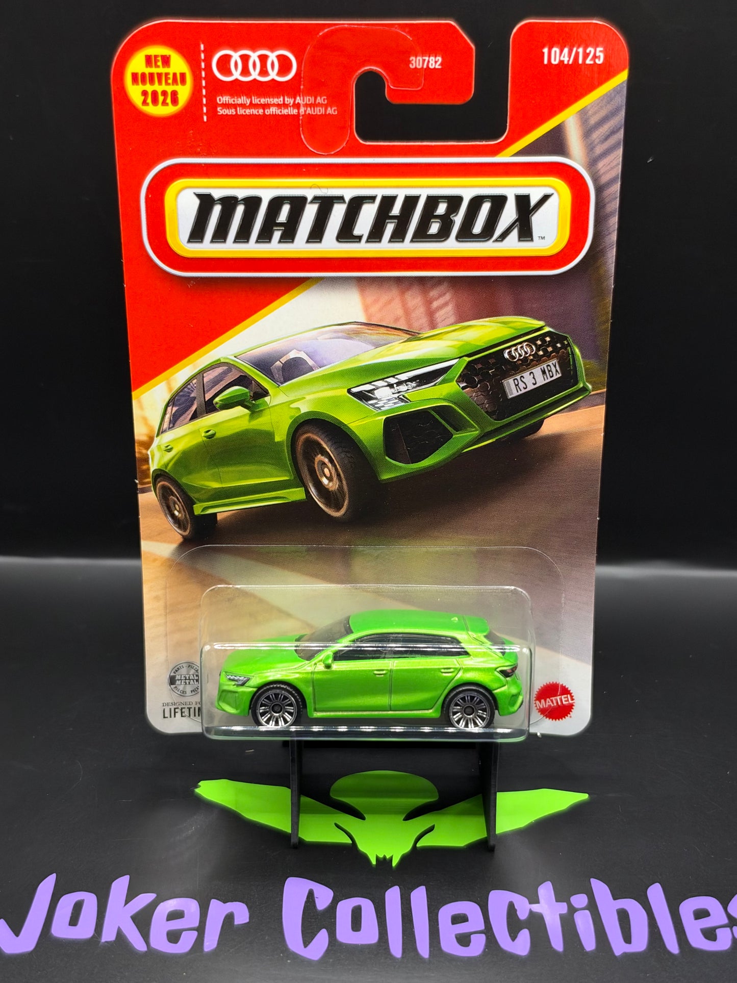 Matchbox 2026 Green 2024 Audi RS 3 Sportback # 104/125