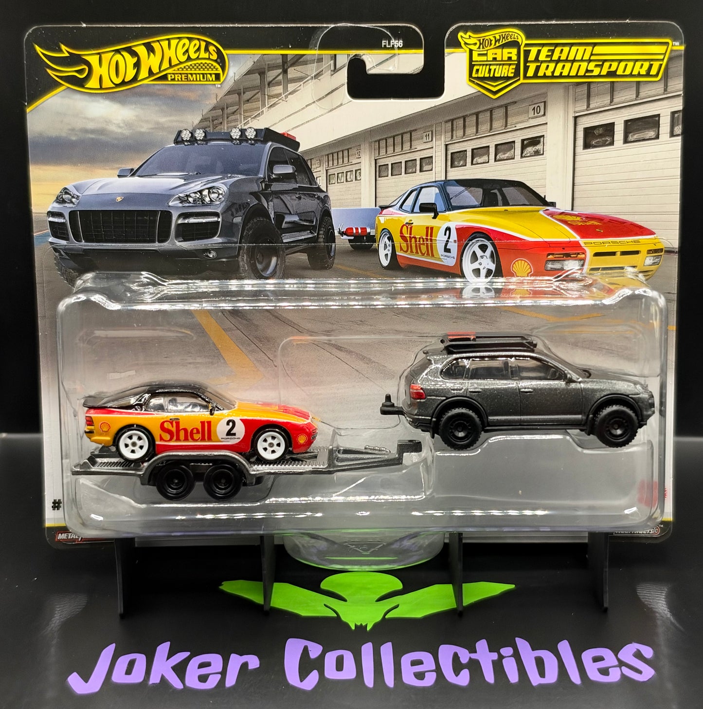 Hot Wheels Team Transport Shell '89 Porsche 944 Turbo & 2008 Porsche Cayenne #95