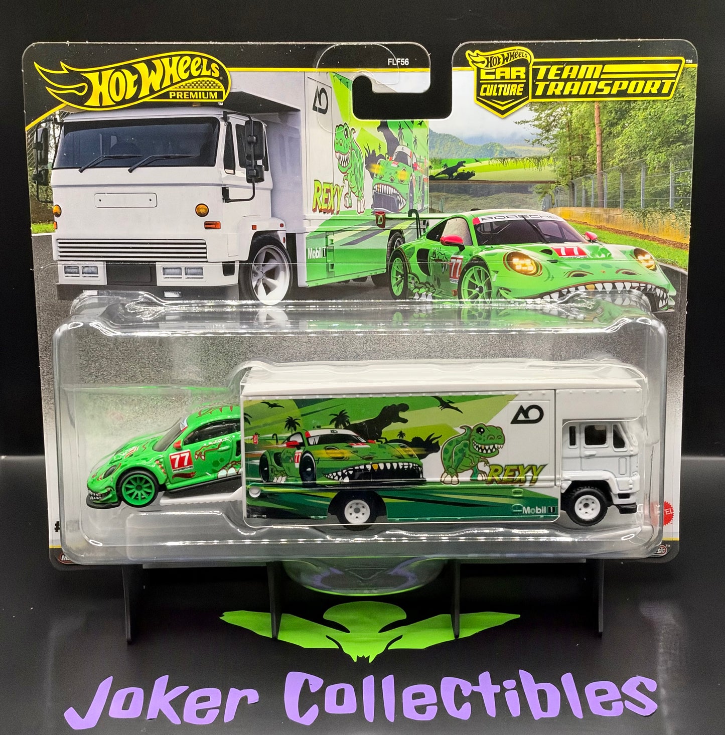 Hot Wheels Team Transport Rexy Porsche 911 GT3 R 992 & Fleet Flyer #97