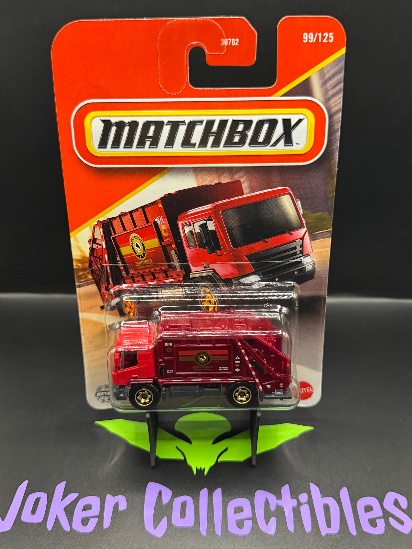 Matchbox 2025 Red City Waste Services Garbage King Trash Truck # 99/125