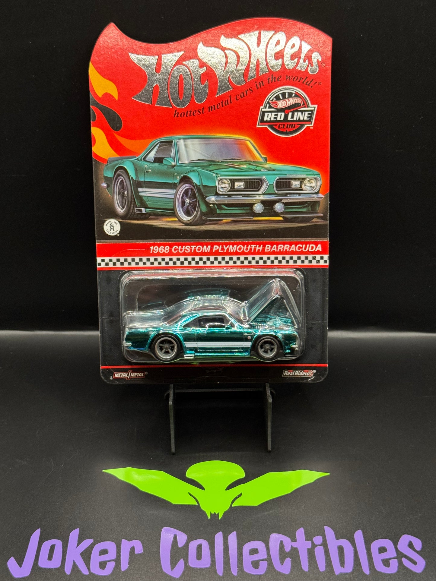 Hot Wheels 2024 RLC Red Line Club Teal 1968 Plymouth Barracuda