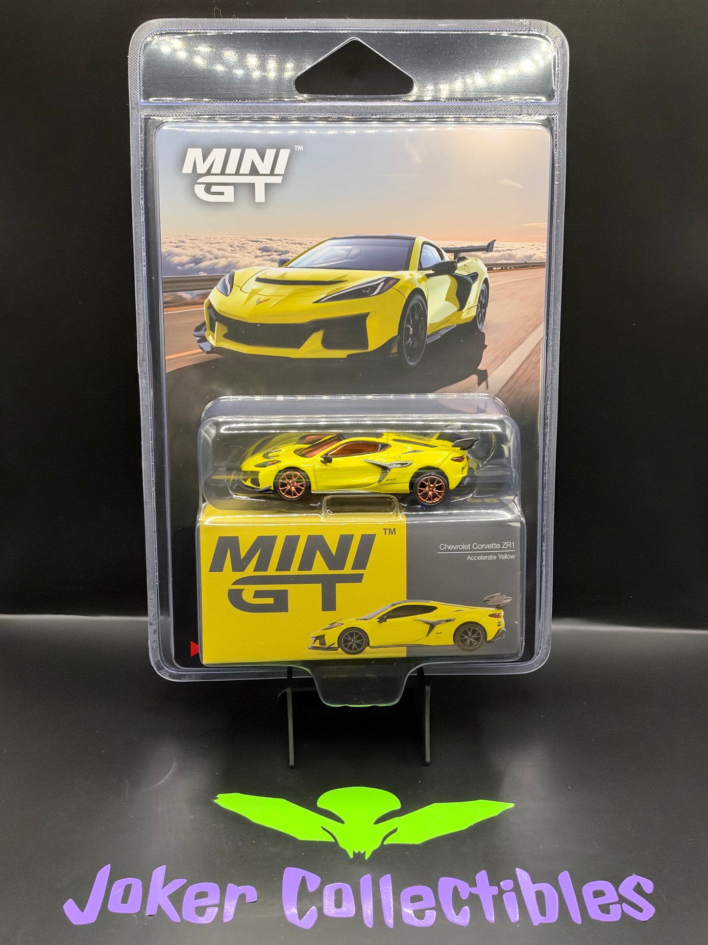Mini GT Chase #1158 Chevrolet Corvette ZR1 Accelerate Yellow