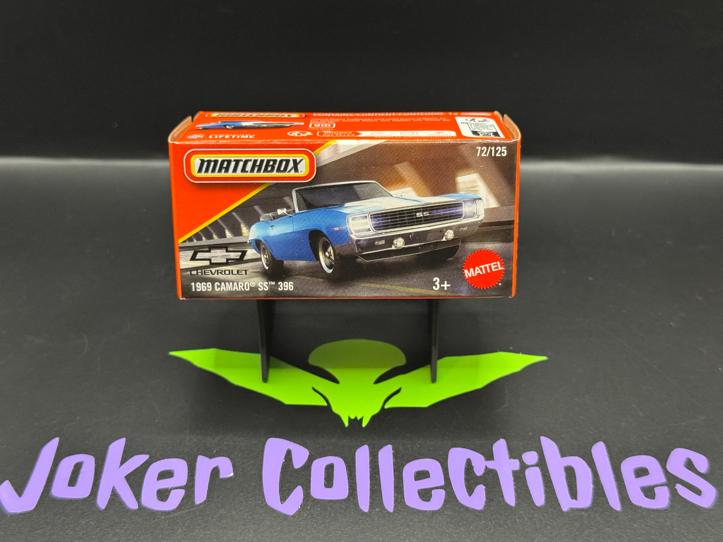 Matchbox Power Grabs 2025 Blue 1969 Camaro SS 396 Convertible # 72/125