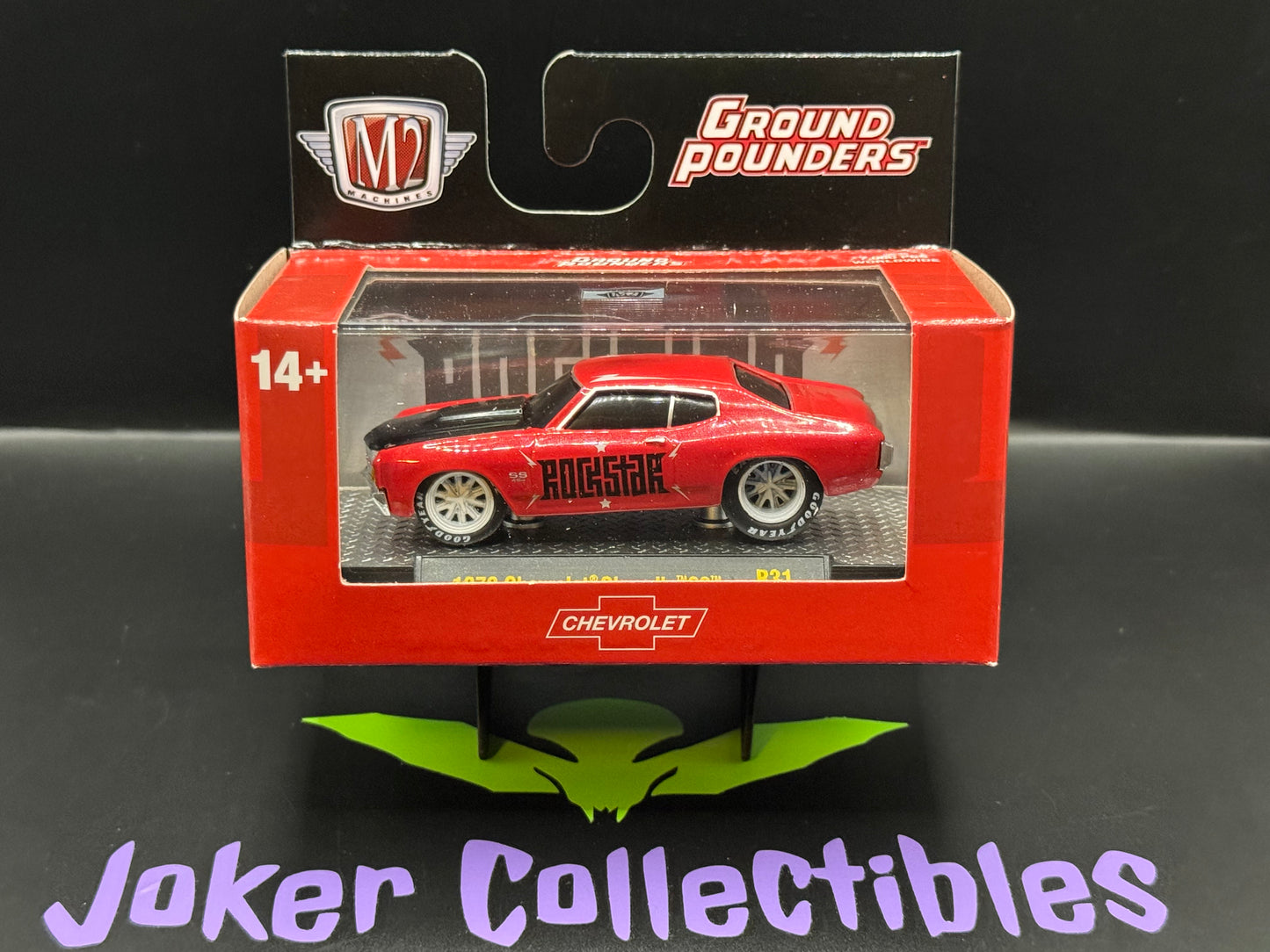 M2 Machines Ground Pounders Red Rockstar 1970 Chevrolet Chevelle SS R31 25-06