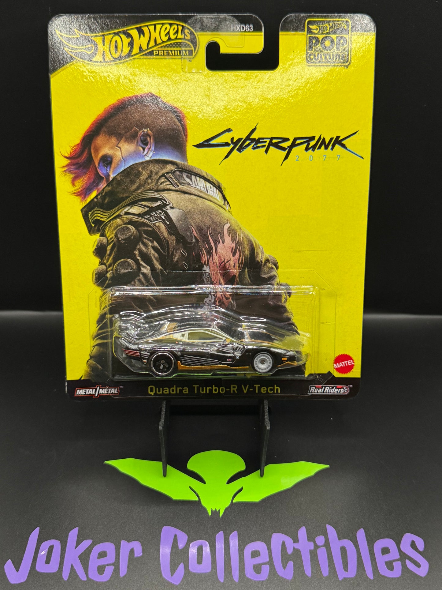 Hot Wheels Premium Pop Culture 2025 Cyber Punk 2077 Quadra Turbo-R V-Tech