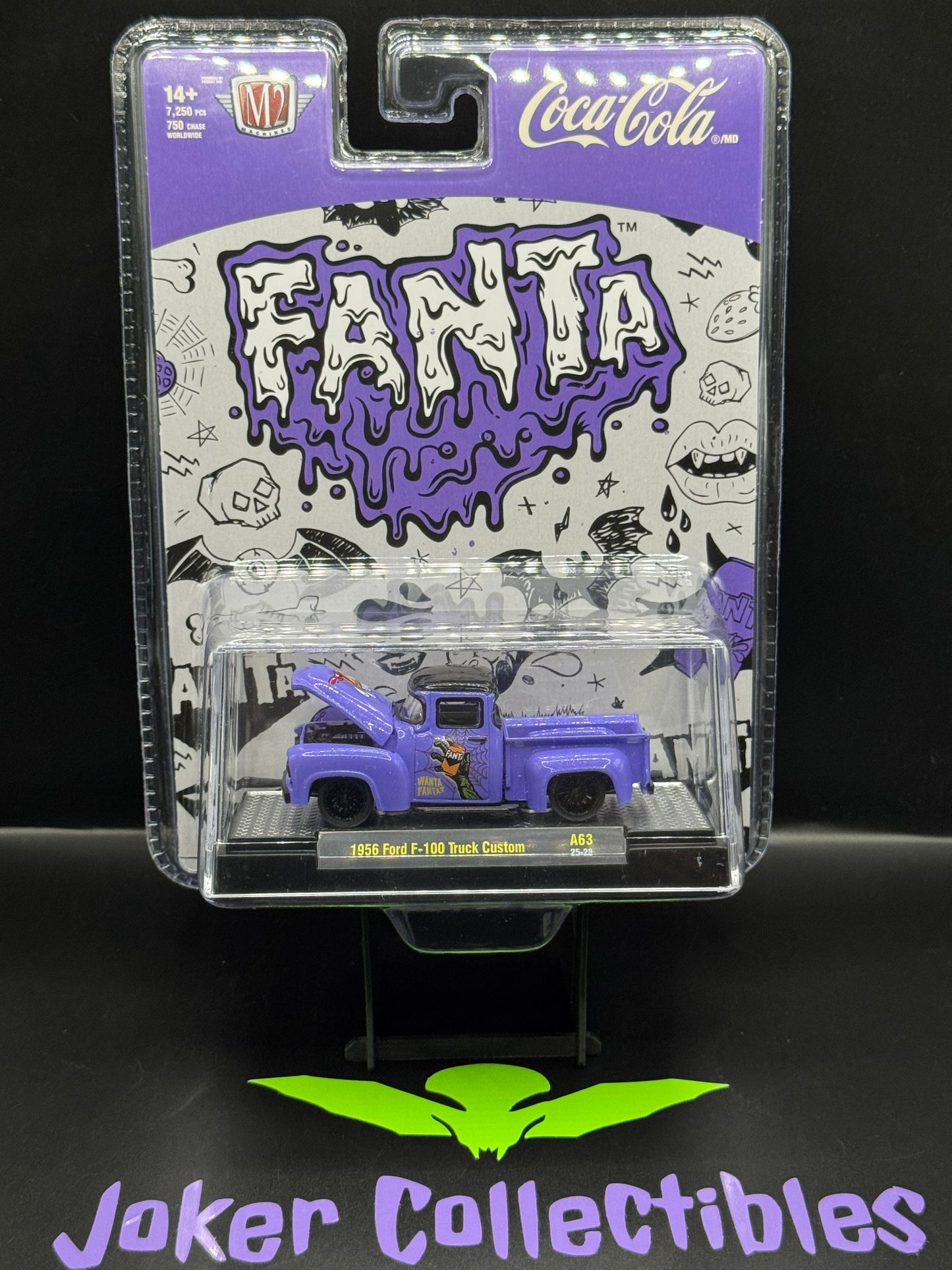 M2 Machines Halloween Fanta 1956 Ford F-100 Truck Custom A63 25-28