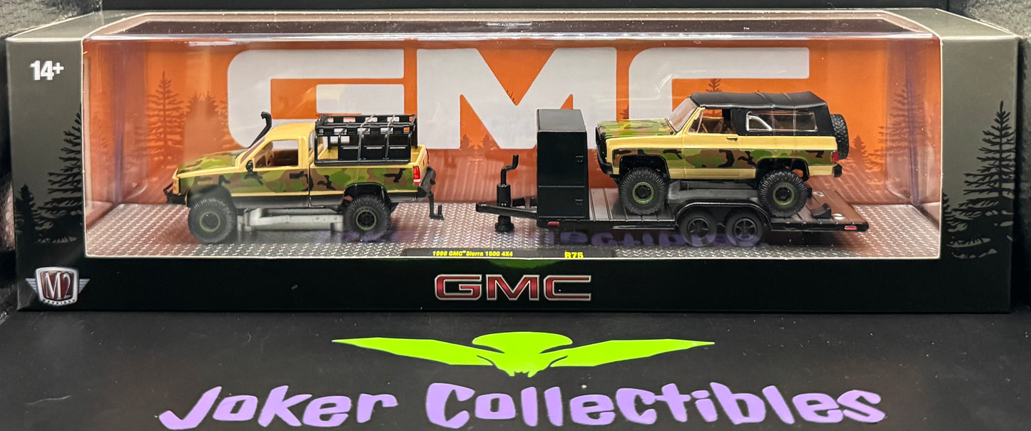 M2 Machines Auto-Haulers 1998 GMC Sierra 1500 4x4 & 1973 GMC Jimmy Sierra 4x4 R75 24-11