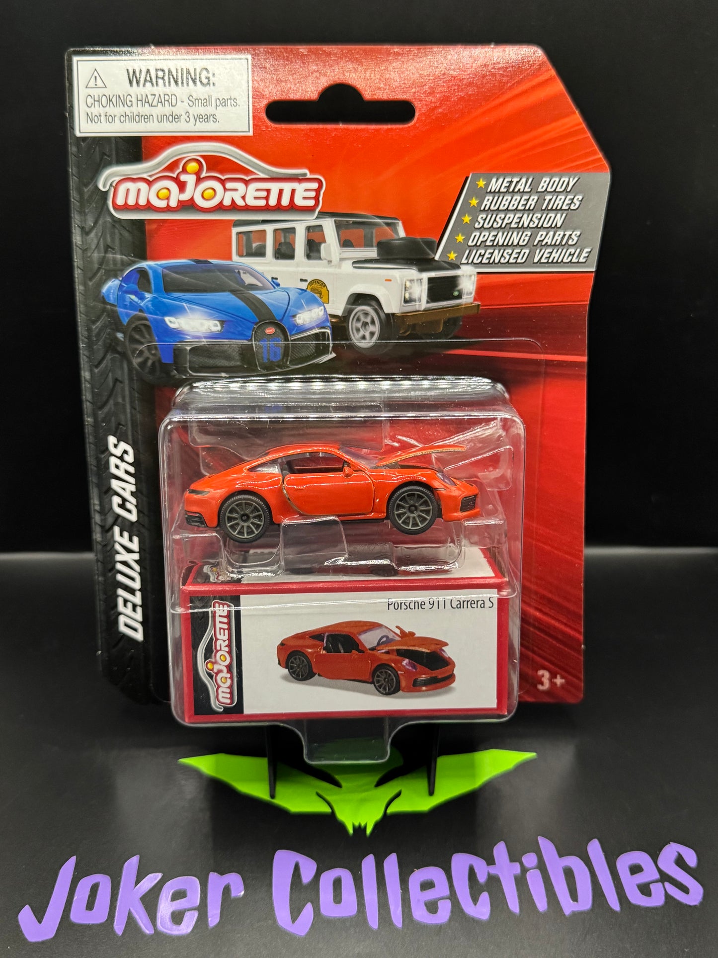 Majorette Deluxe Cars Orange Porsche 911 Carrera S