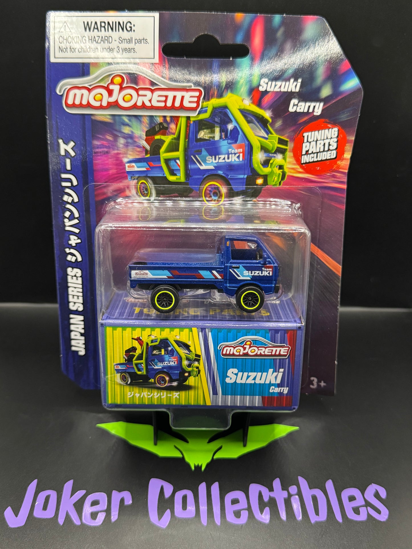 Majorette Deluxe Cars Japan Series Blue Suzuki Carry with Tuning Parts