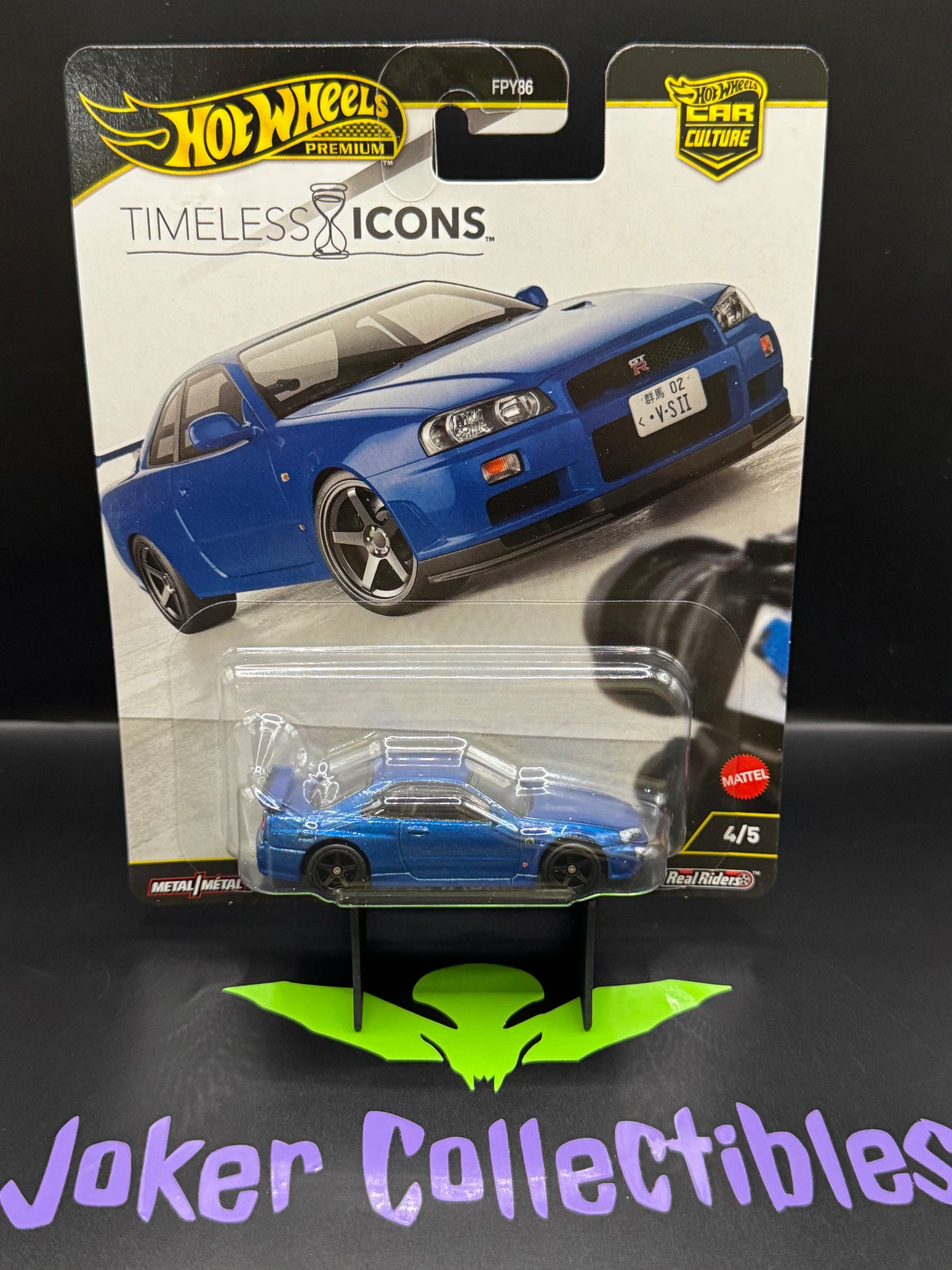Hot Wheels Premium Car Culture 2025 Timeless Icons Nissan Skyline GT-R V-Spec II BNR34 # 4/5