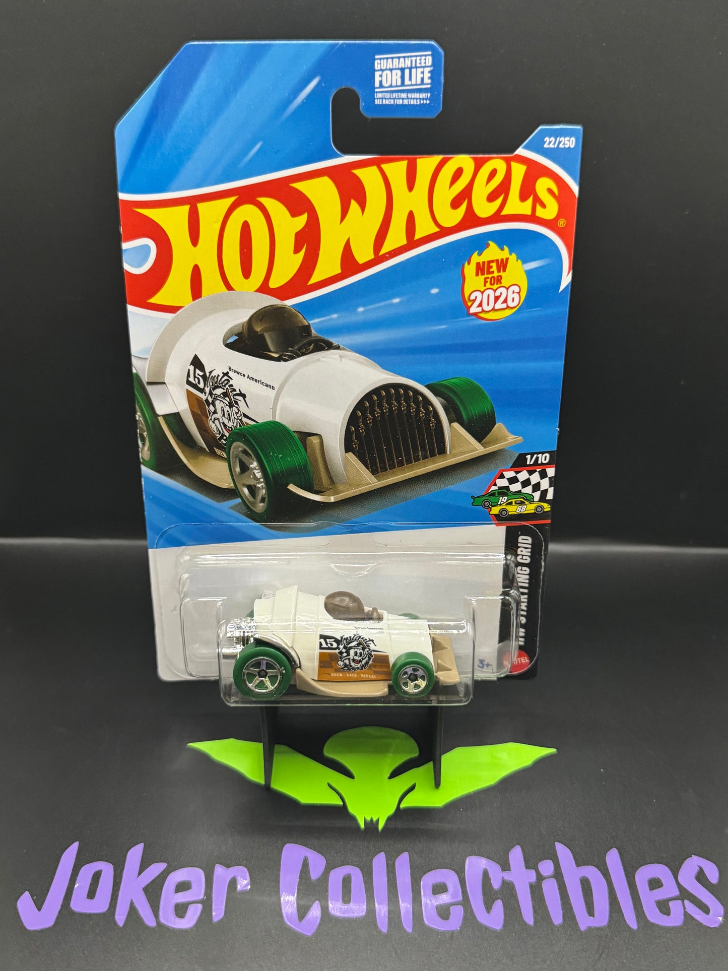 Hot Wheels 2026 White Green Instant Boost 22/250 HW Starting Grid 1/10 A Case