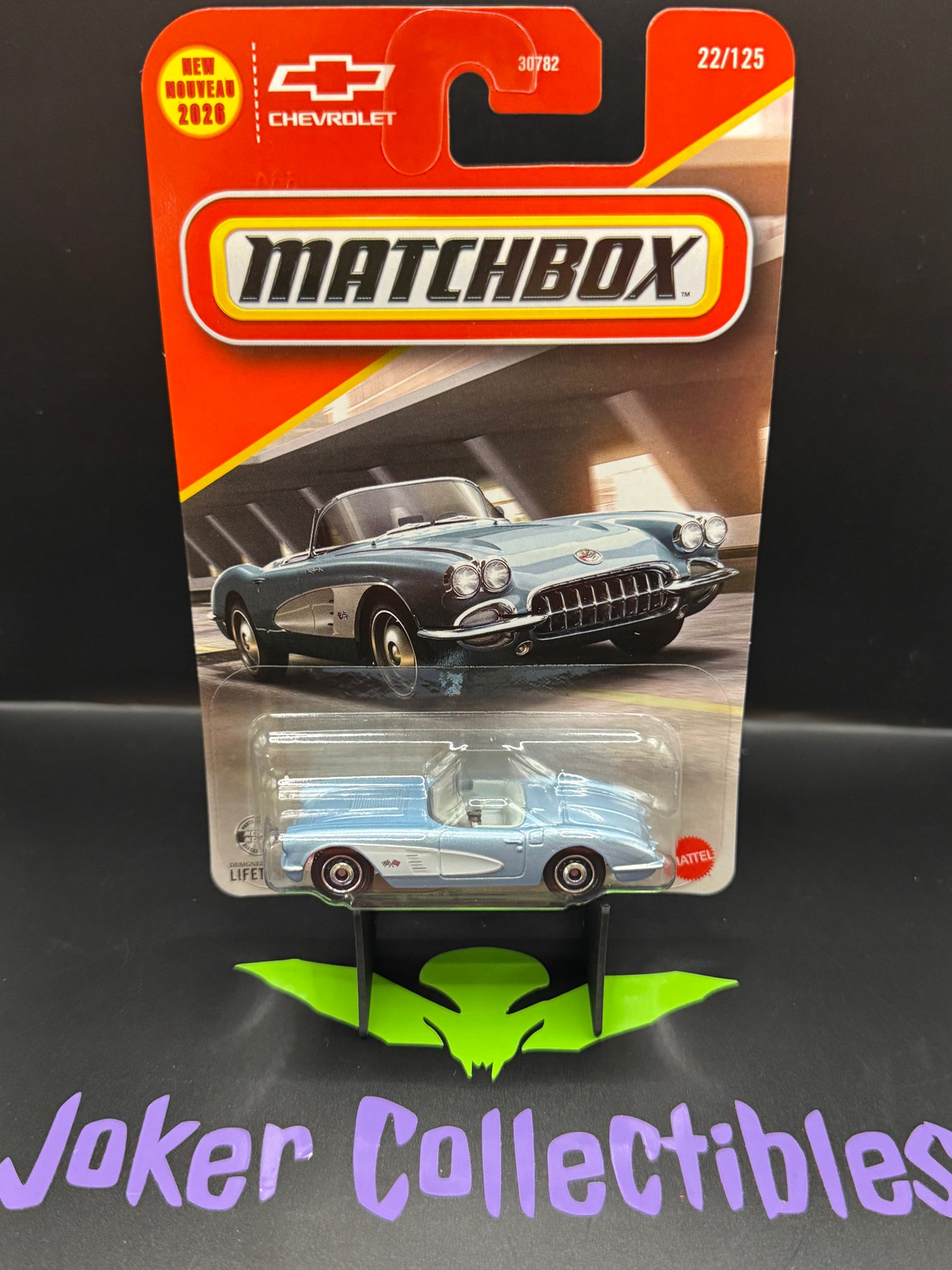 Matchbox 2026 Blue 1958 Chevrolet Corvette Convertible 22/125