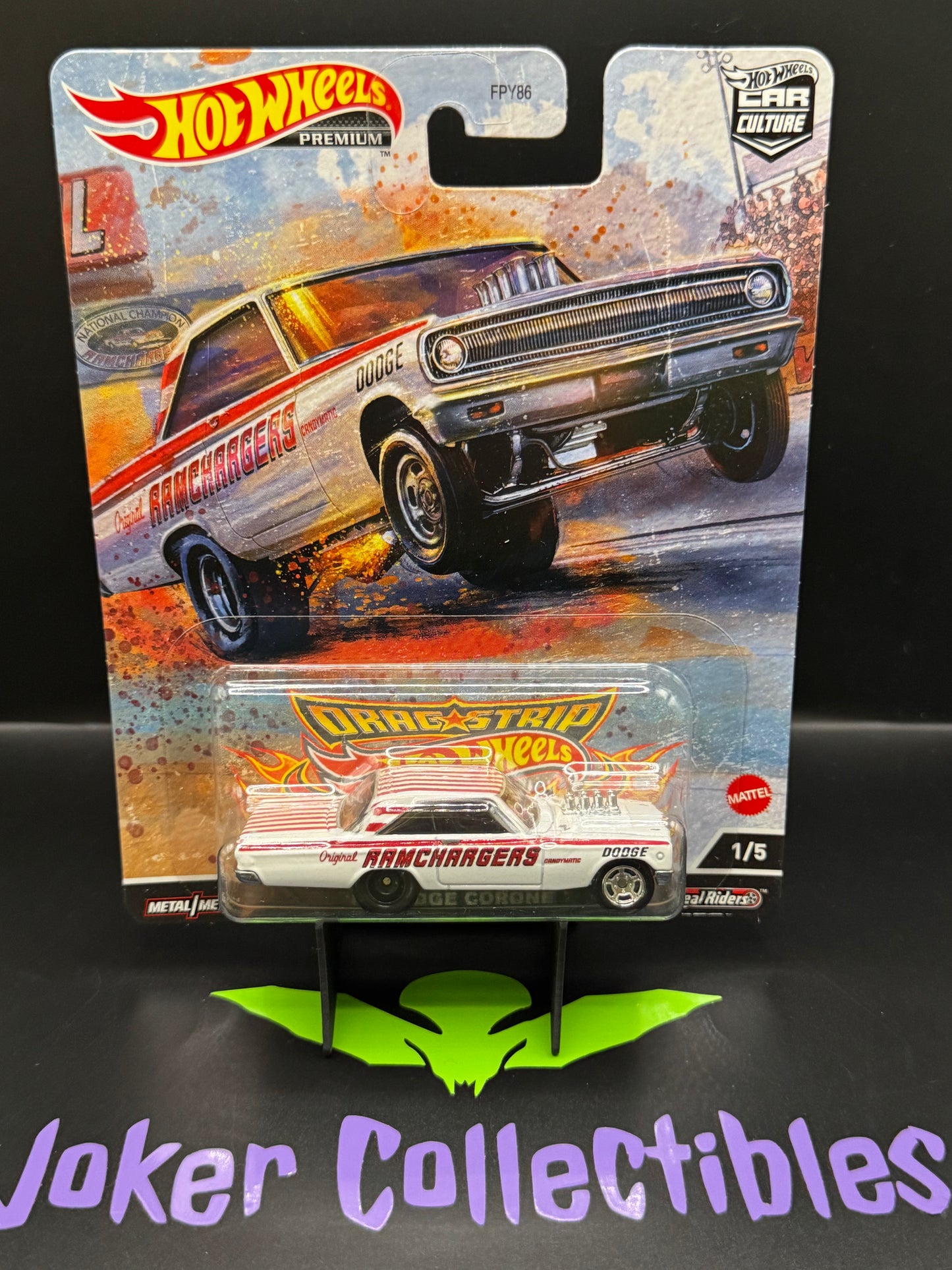 Hot Wheels Premium Car Culture Drag Strip Demons Ramchargers '65 Dodge Coronet #1/5