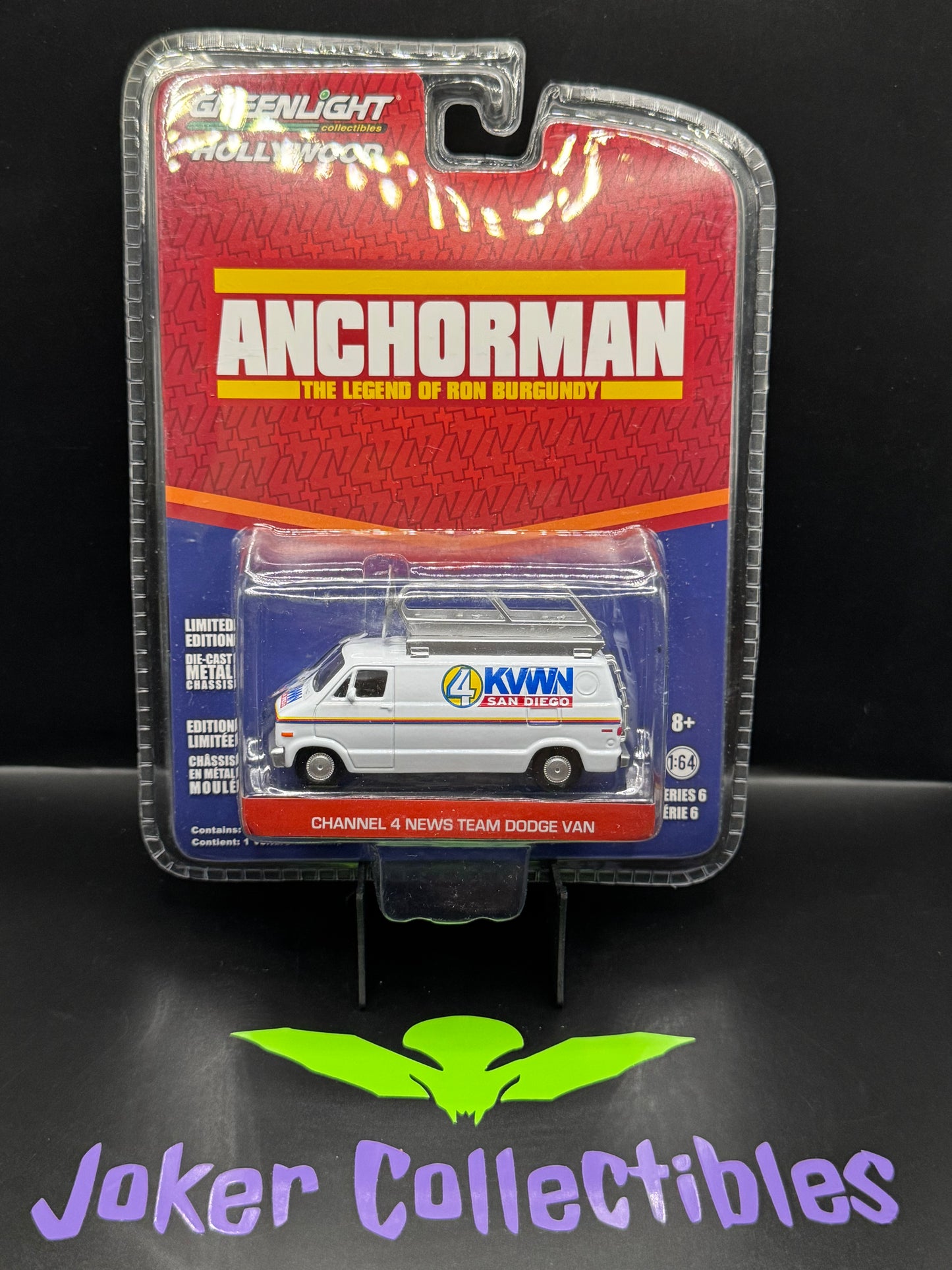Greenlight Hollywood Series 6 Anchorman Channel 4 News Team Dodge Van