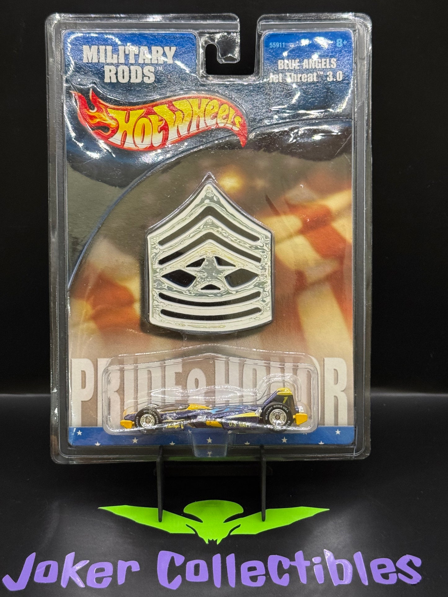 Hot Wheels Military Rods Pride & Honor U.S. Navy Blue Angels Jet Threat 3.0