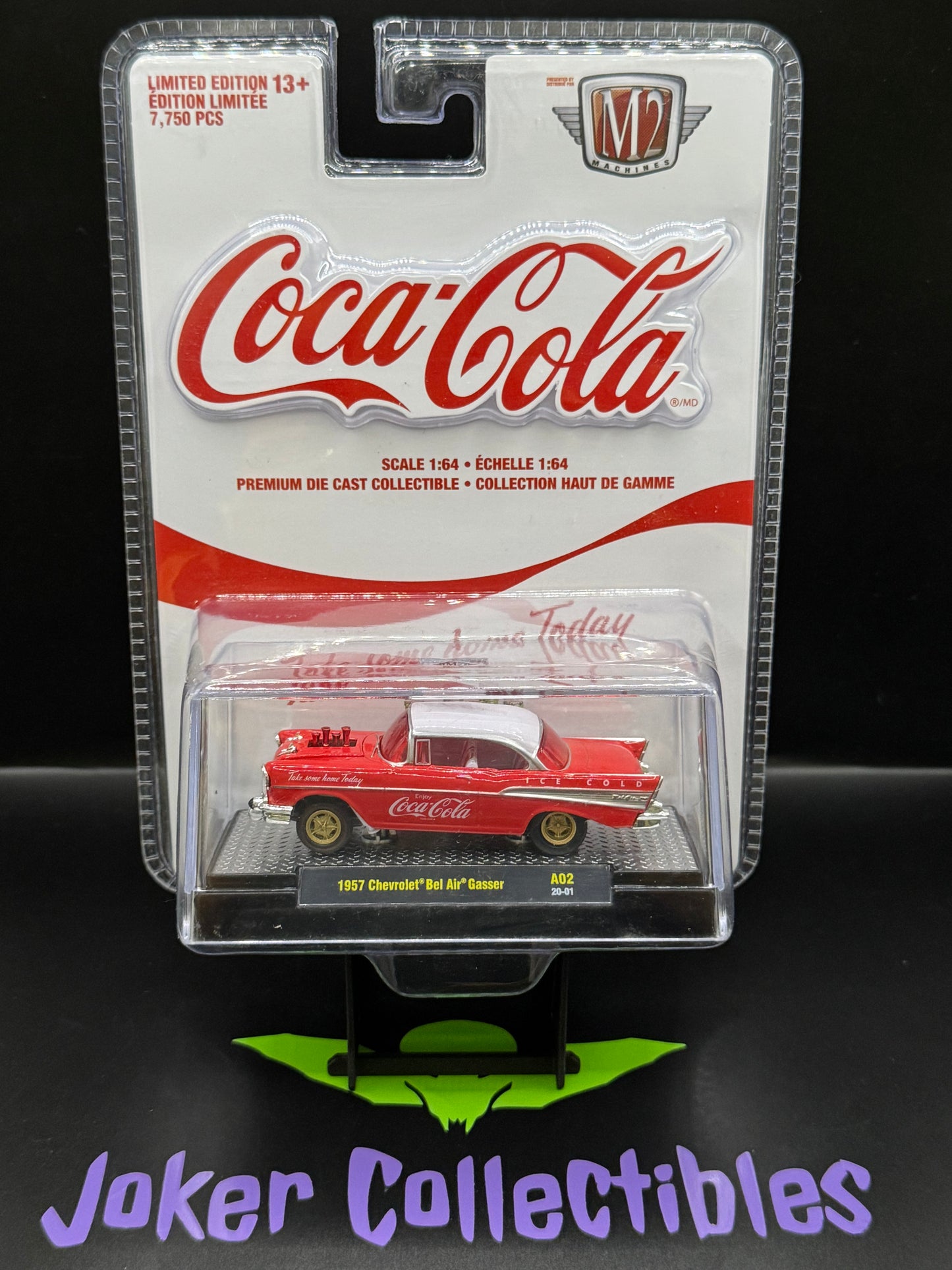 M2 Machines Coca-Cola 1957 Chevrolet Bel-Air Gasser A02 20-01