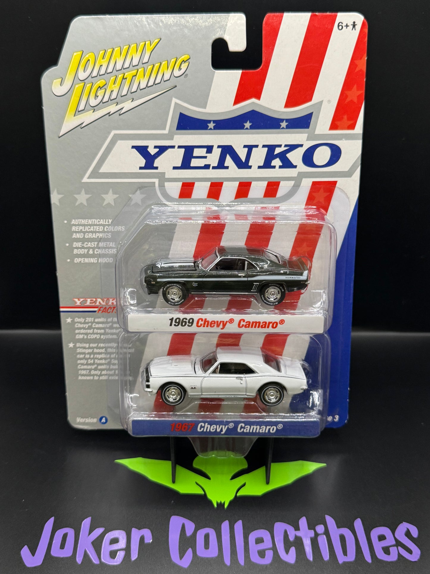 Johnny Lightning Yenko 2 Pack 1969 Chevy Camaro & 1967 Chevy Camaro