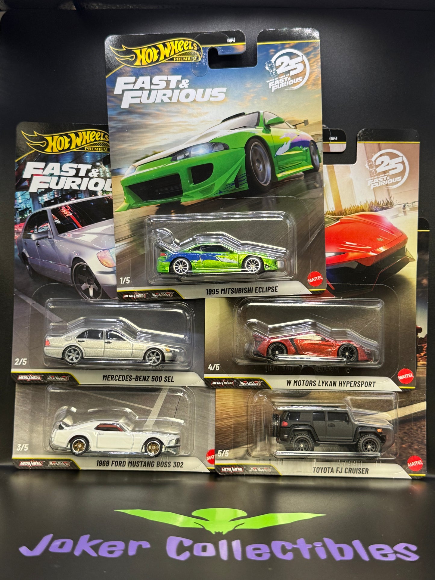 Hot Wheels Premium Fast & Furious 25th Anniversary 2026 Factory Sealed Case HNW46-956N 10 Cars