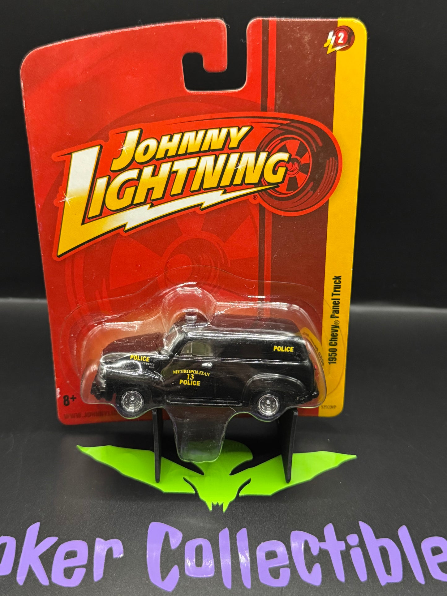 Johnny Lightning Short Card Metropolitan Police 1950 Chevy Panel Truck 2