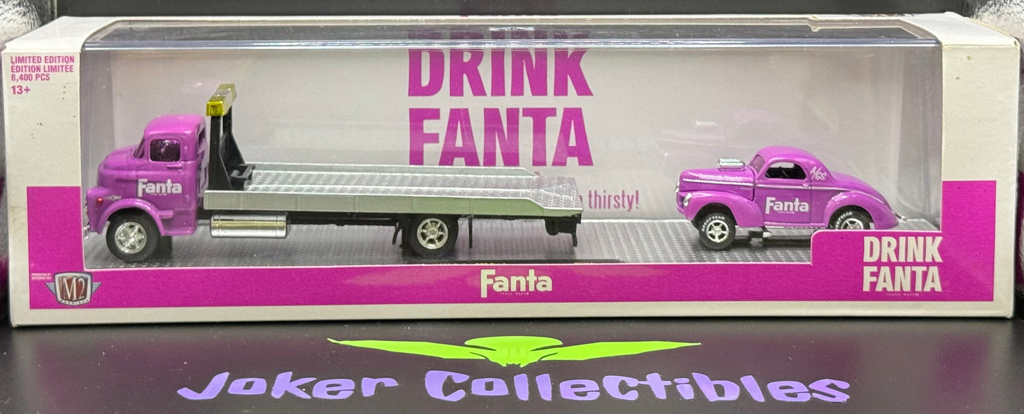 M2 Machines Auto-Haulers 1958 Dodge COE Truck & 1941 Willys Coupe Gasser TW13 21-13