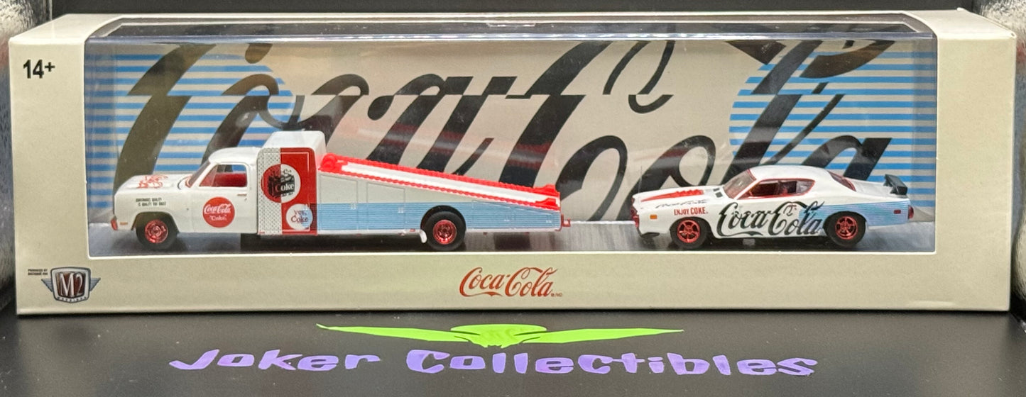 M2 Machines Auto-Haulers Chase 1974 Dodge Truck & 1971 Dodge Charger Custom TW38 25-05