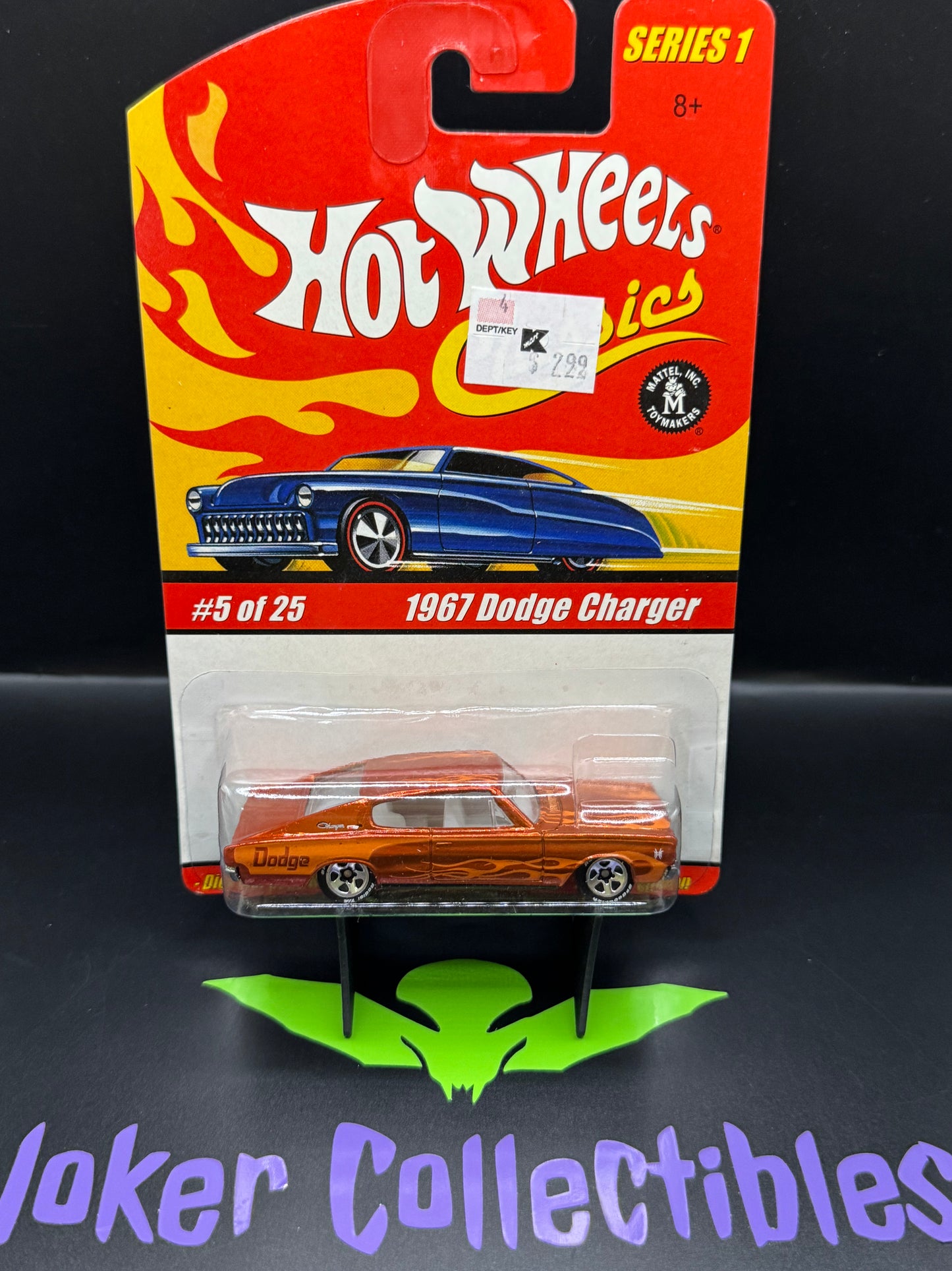 Hot Wheels Classics Series 1 Orange 1967 Dodge Charger # 5 of 25