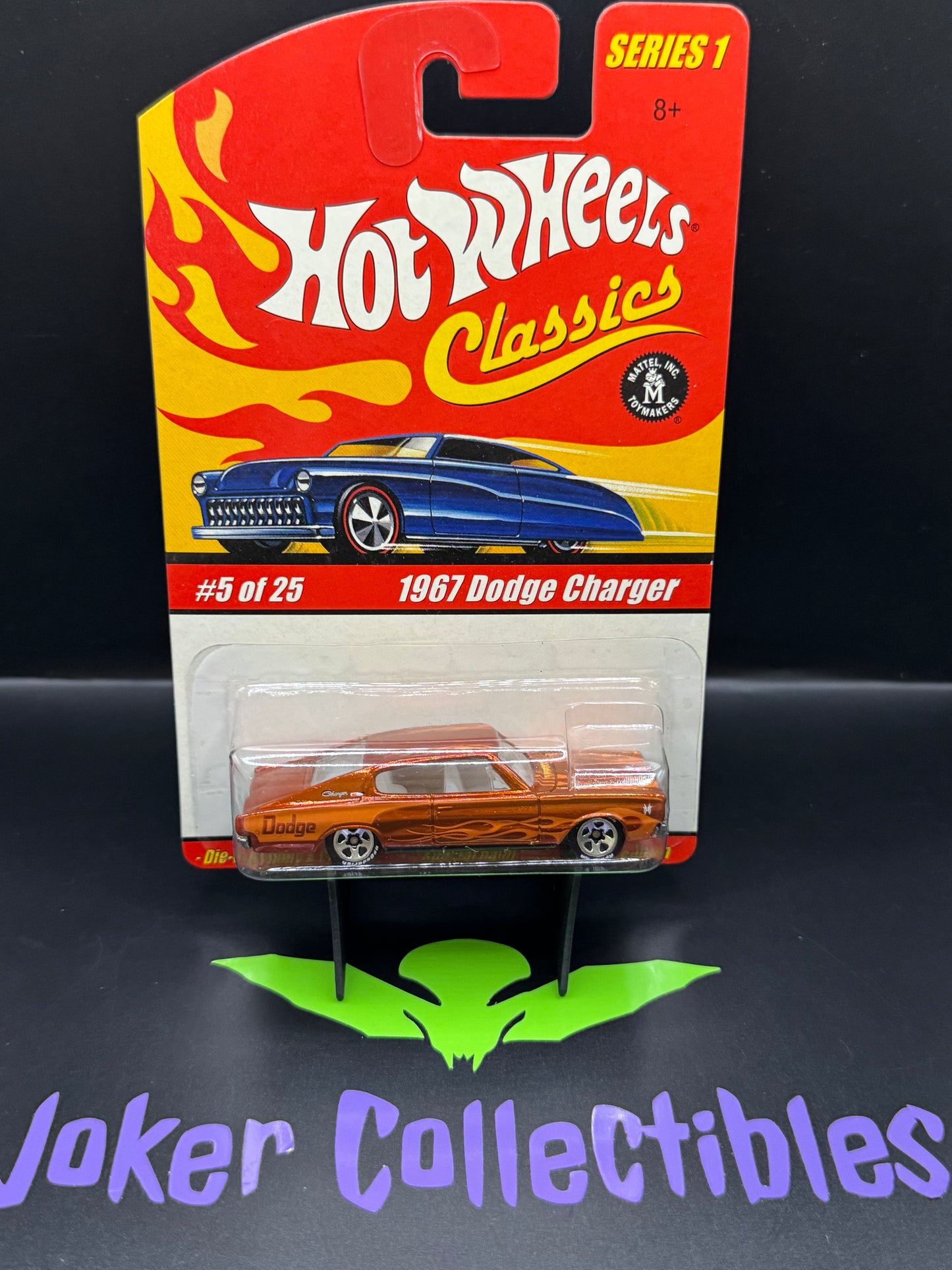 Hot Wheels Classics Series 1 Orange 1967 Dodge Charger # 5 of 25