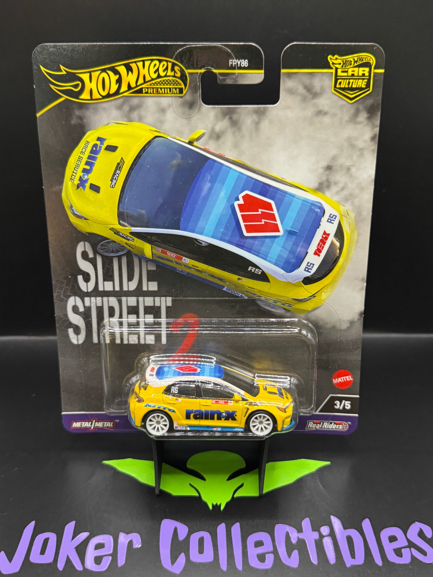 Hot Wheels Premium Car Culture Slide Street 2 Rain-X 2023 Toyota GR Corolla # 3/5