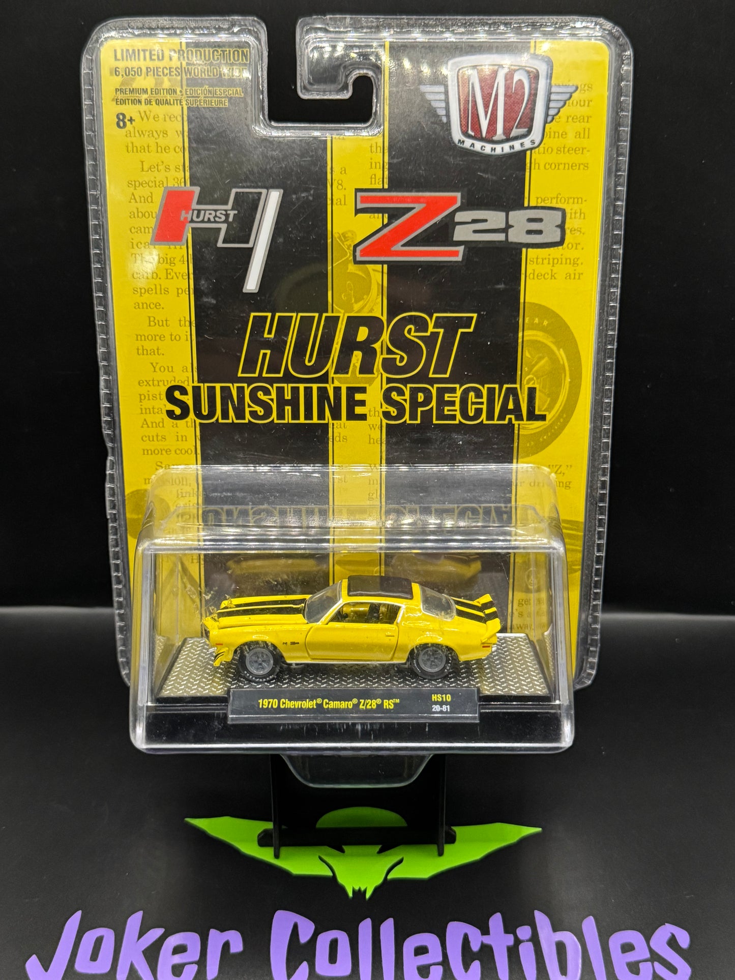 M2 Machines Hurst Sunshine Special 1970 Chevrolet Camaro Z/28 RS HS10 20-81